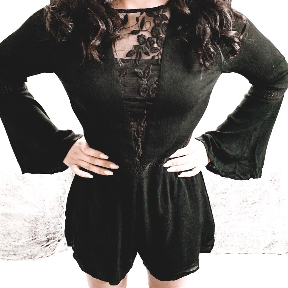 Kendall and Kylie Black Romper